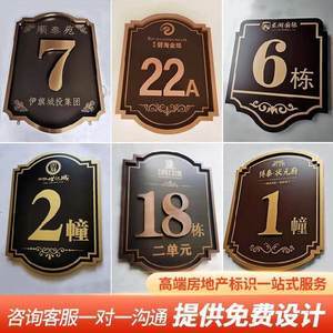 【楼栋号牌图片】近期40组楼栋号牌