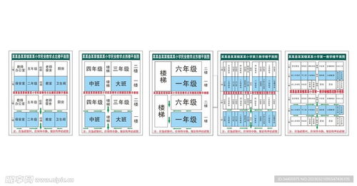 学校教学楼平面疏散图设计图