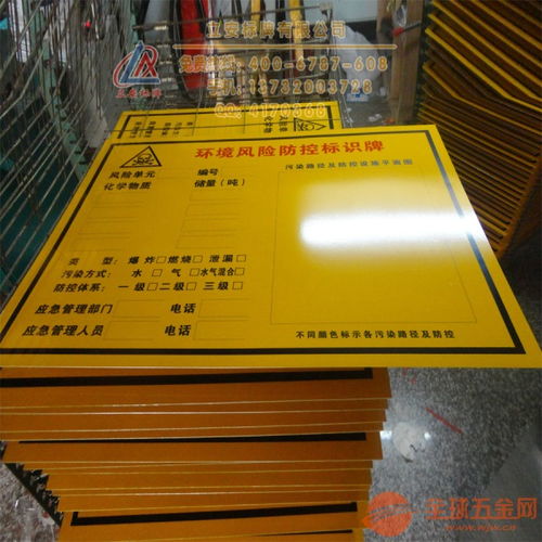 环境风险防控标识牌环保标志
